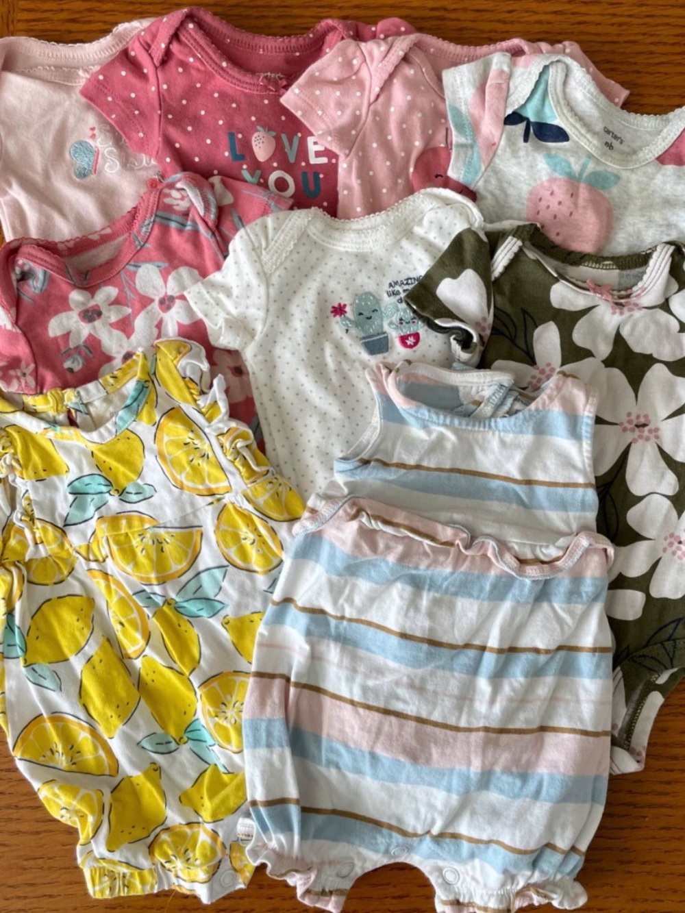 27 Onesies Baby Girl Summer  Bundle - 0-6 months!